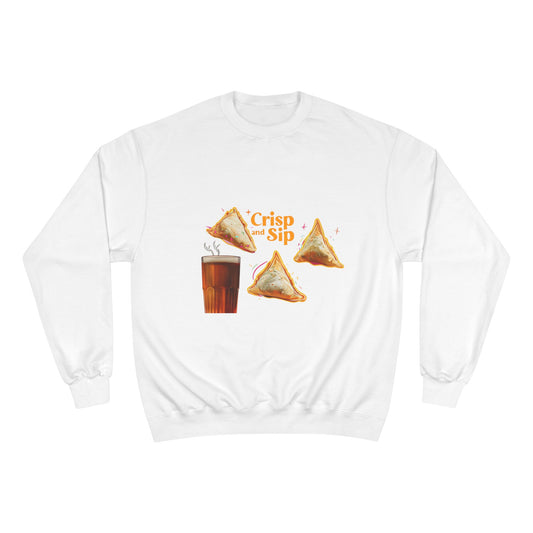 "CRISP AND SIP" CHAMPION SWEATSHIRT