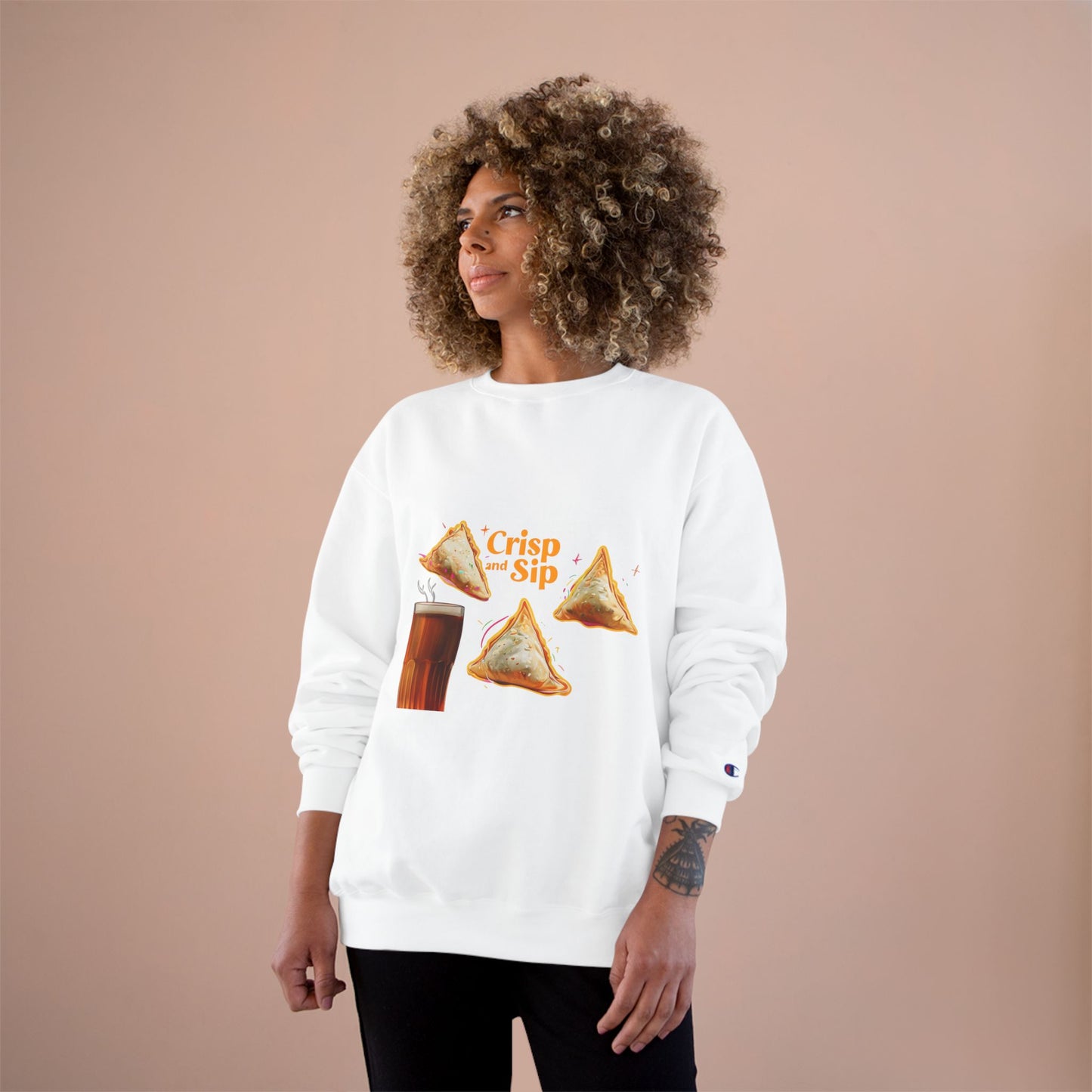 "CRISP AND SIP" CHAMPION SWEATSHIRT