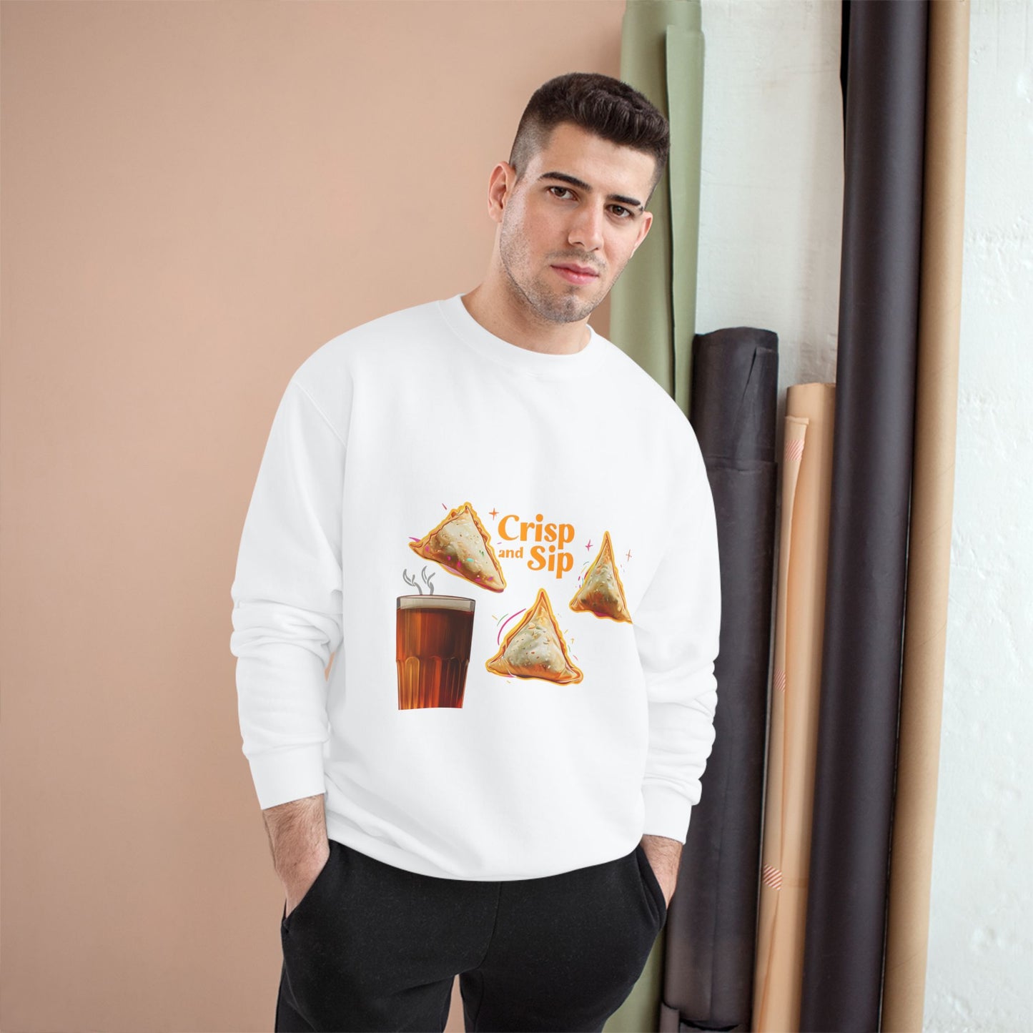 "CRISP AND SIP" CHAMPION SWEATSHIRT